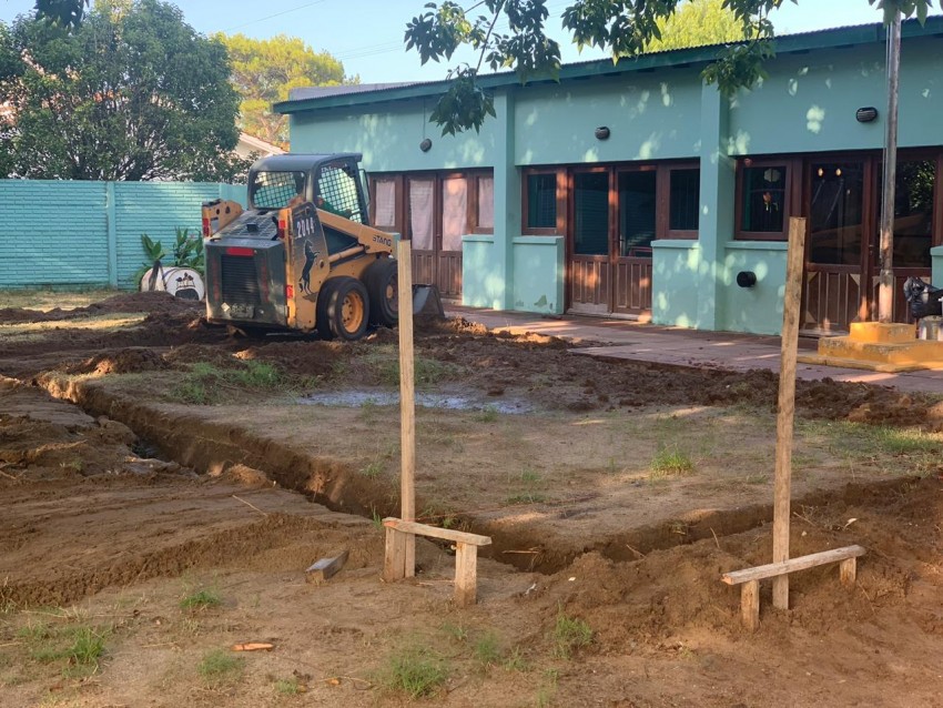 Construyeron una platea en el Jardn N 902 del barrio Quintanilla