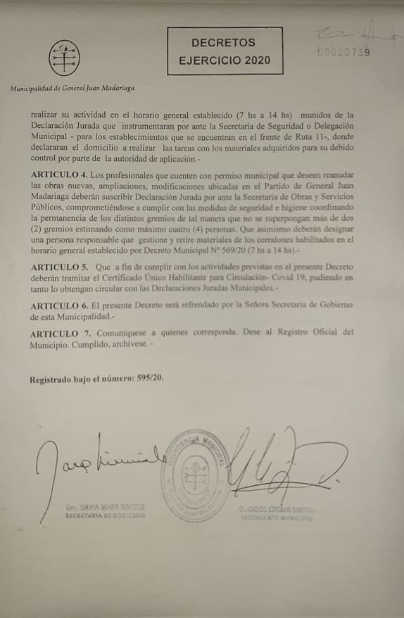 Decretaron nuevos horarios y actividades