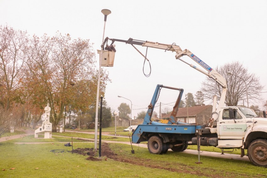 Iniciaron las obras de restauracin del sistema de alumbrado pblico