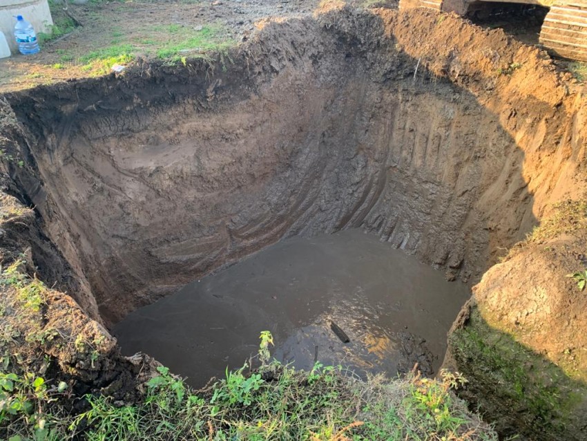Retomaron la obra en la Estacin de Bombeo