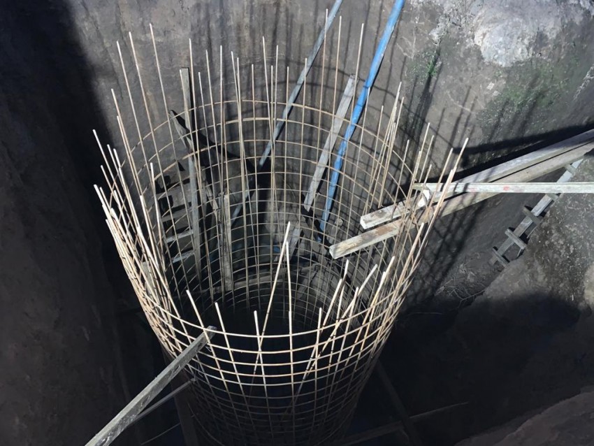 Estación de bombeo: Avanzaron durante el fin de semana en el armado de