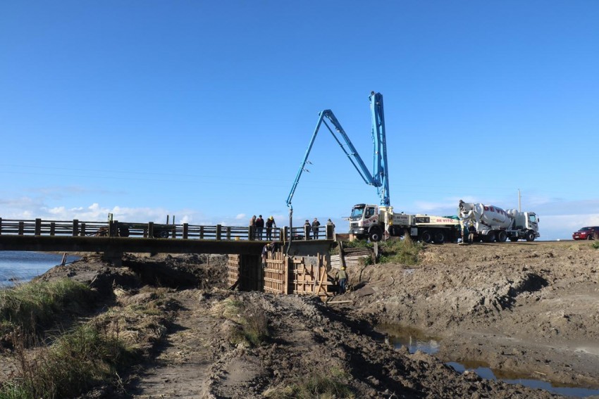 La reparacin del puente Arroyo Chico avanza segn lo estipulado