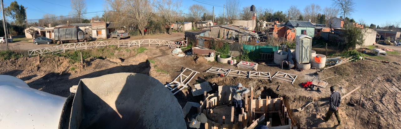 Continúan los avances en la obra de la estación de bombeo