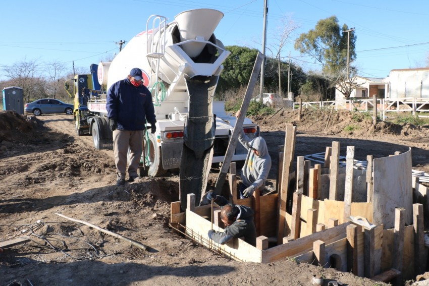 Continúan los avances en la obra de la estación de bombeo