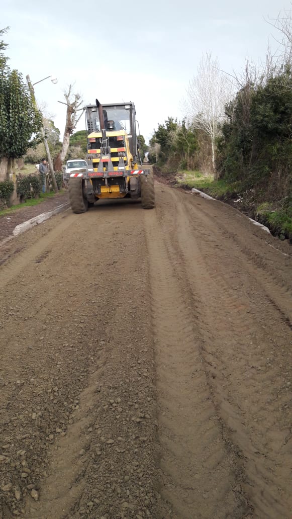 Sumaron nuevas cuadras de polvo de piedra