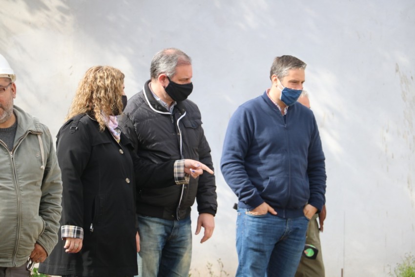 Retomaron los trabajos en la obra del SUM de la Escuela Tuyú