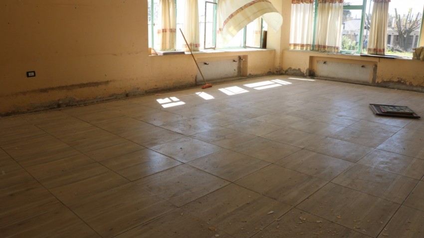 Santoro recorrió la obra del Hogar de Ancianos