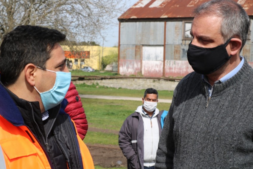 El presidente de Trenes Argentinos visit Madariaga