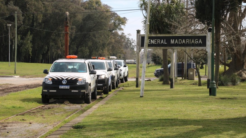 El presidente de Trenes Argentinos visit Madariaga