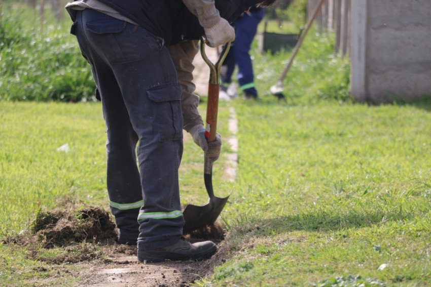 Remplazaron las luminarias del bicentenario por reflectores led