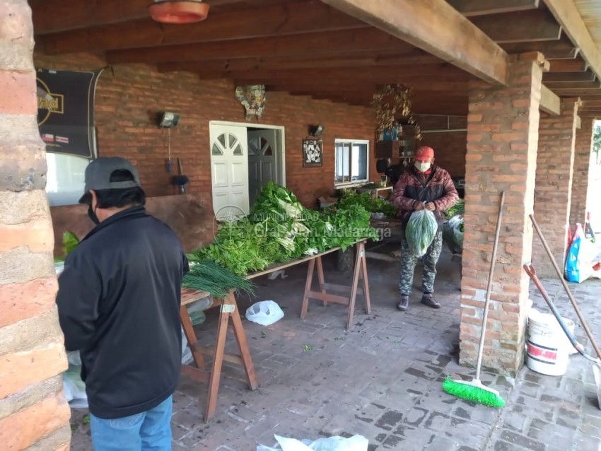 Huerteros locales vendieron 100 bolsas de verduras a Desarrollo Social