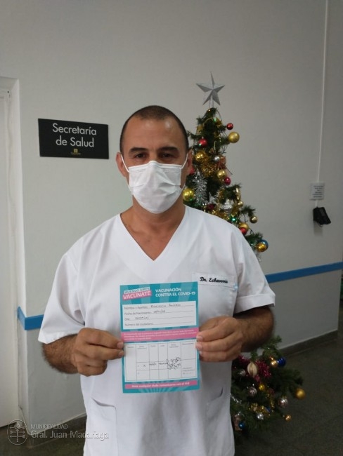 Inici la campaa de vacunacin contra el COVID en Madariaga