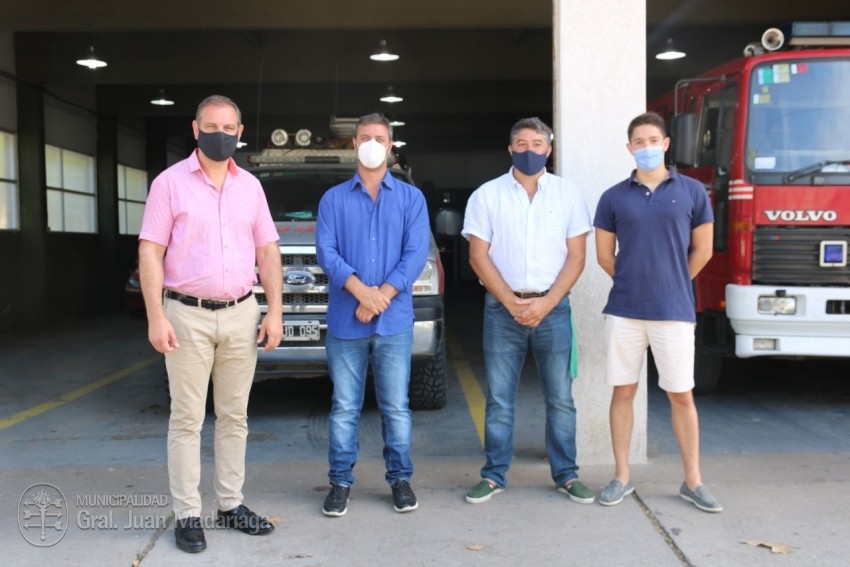 Supply destac la labor de los bomberos y se comprometi a gestionar m