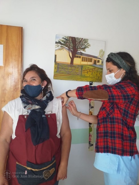 El vacunatorio se traslad al Paraje Macedo