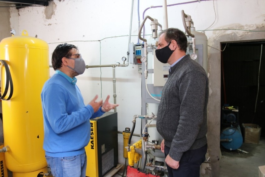 Santoro y Echeverra recorrieron las instalaciones del Instituto Medic