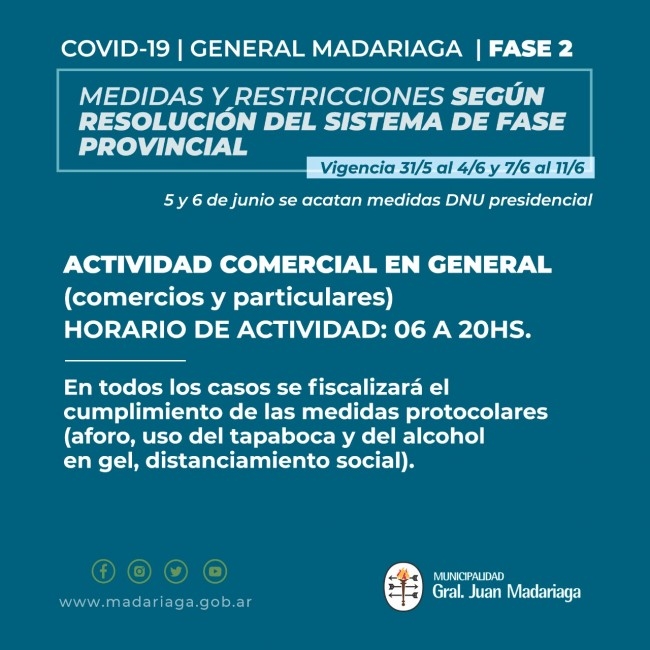 Definieron las nuevas medidas que regirn a partir del lunes