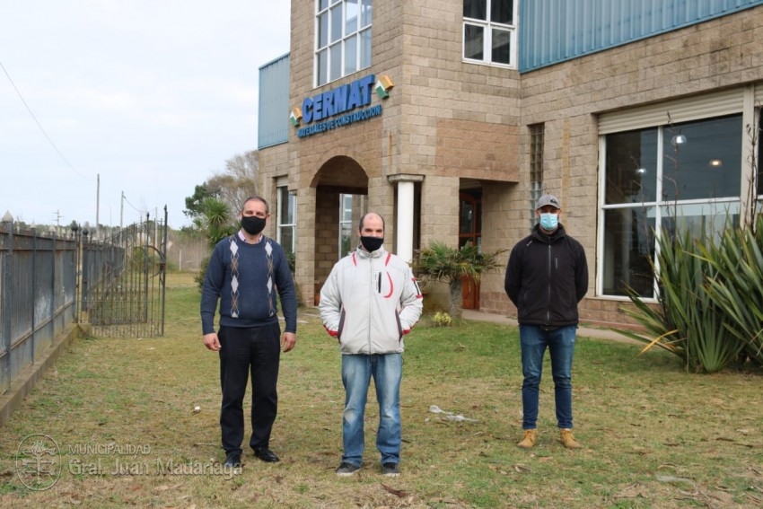 Santoro visit a empresarios y trabajadores del frente de Ruta