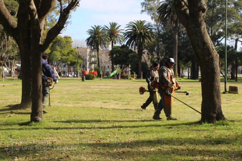 Santoro visit el Parque Anchorena donde se plantaron 100 especies