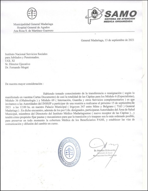 Por decisin de PAMI los jubilados no podrn atenderse en el Hospital 