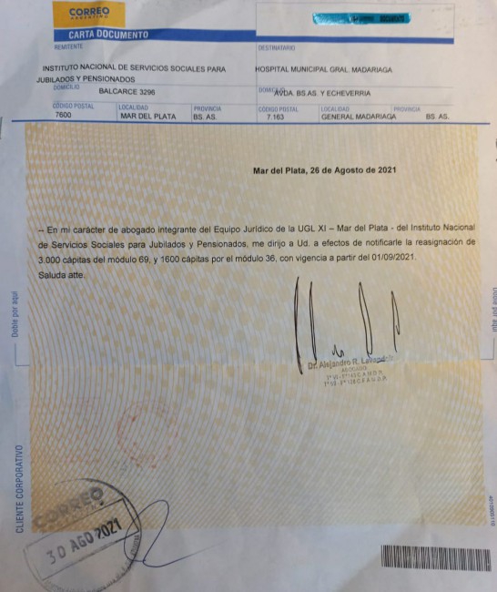 Por decisin de PAMI los jubilados no podrn atenderse en el Hospital 