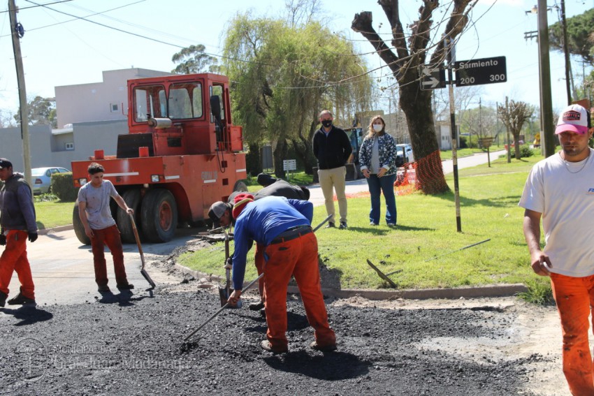 Asfaltaron Sarmiento entre Coln y Cseros