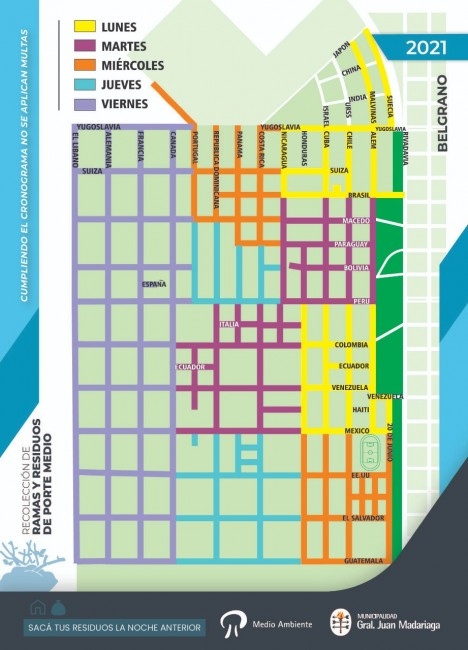 Cambios en la recoleccin de porte medio debido al feriado