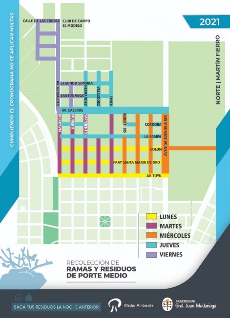 Cambios en la recoleccin de porte medio debido al feriado