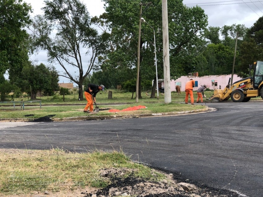 Reconstruyeron la rotonda de Caseros y Buenos Aires