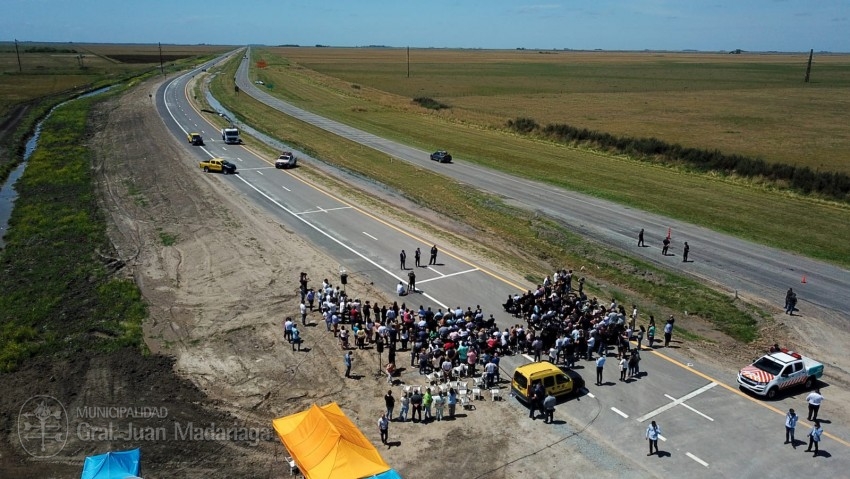 Se inaugur oficialmente la obra de la doble va entre Madariaga y Con