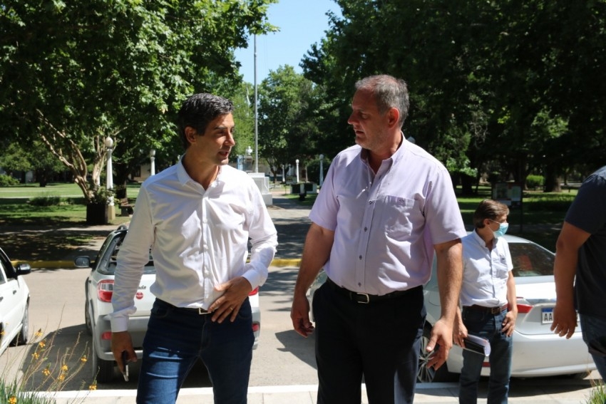 Santoro recibi al Administrador Provincial de Vialidad, Hernan Y Zuri