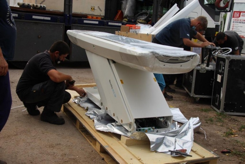 El nuevo tomgrafo del Hospital ya qued instalado