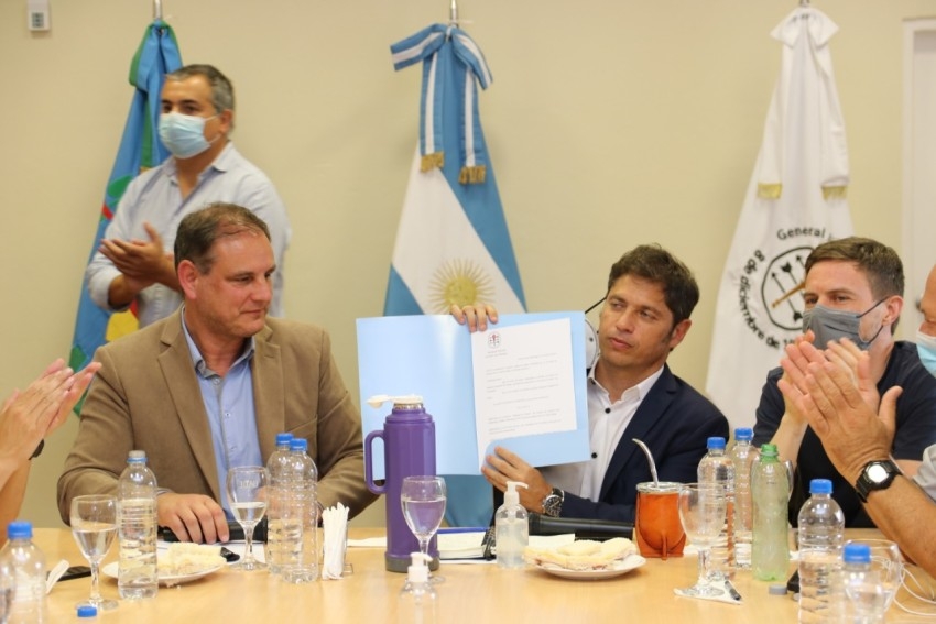 Santoro recibi al gobernador de la provincia de Buenos Aires, Axel Ki
