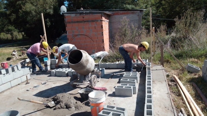 Edifican un nuevo módulo habitacional en el barrio San Martín B
