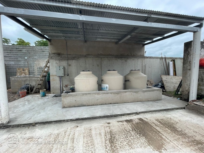 Limpiaron y desinfectaron la cisterna que triplicar la capacidad de a