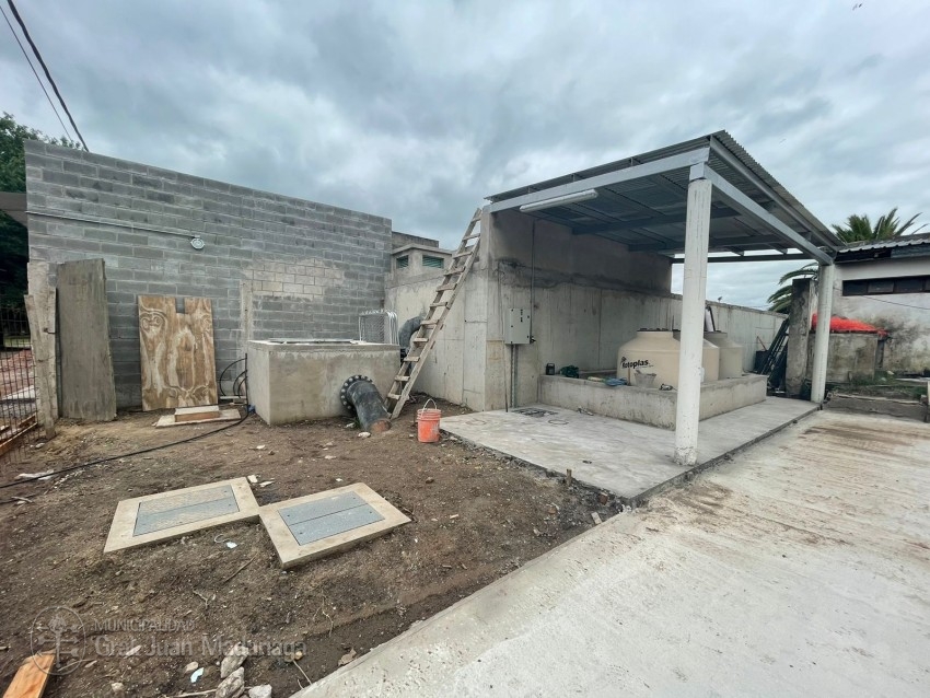 Limpiaron y desinfectaron la cisterna que triplicar la capacidad de a