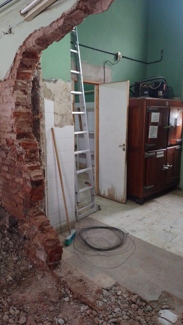 El intendente recorrió la obra de la nueva cocina del Hospital