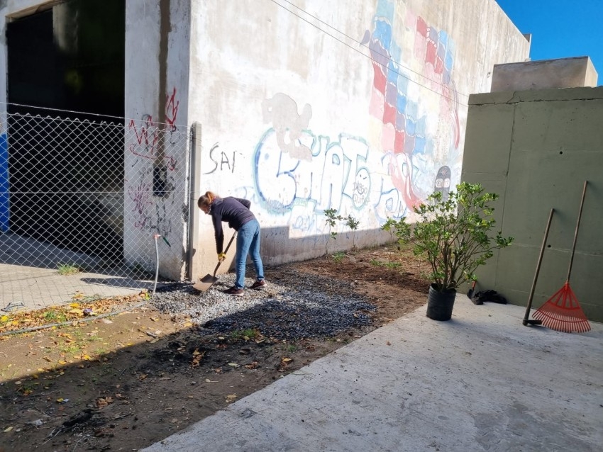 Ultiman detalles para la inauguracin de la cisterna