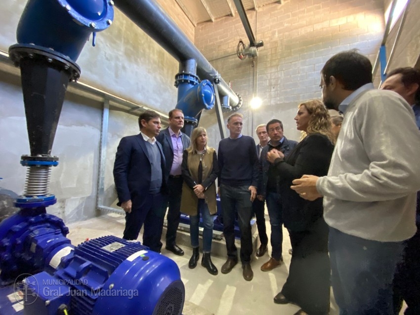 Inauguraron la nueva cisterna de agua potable de Madariaga