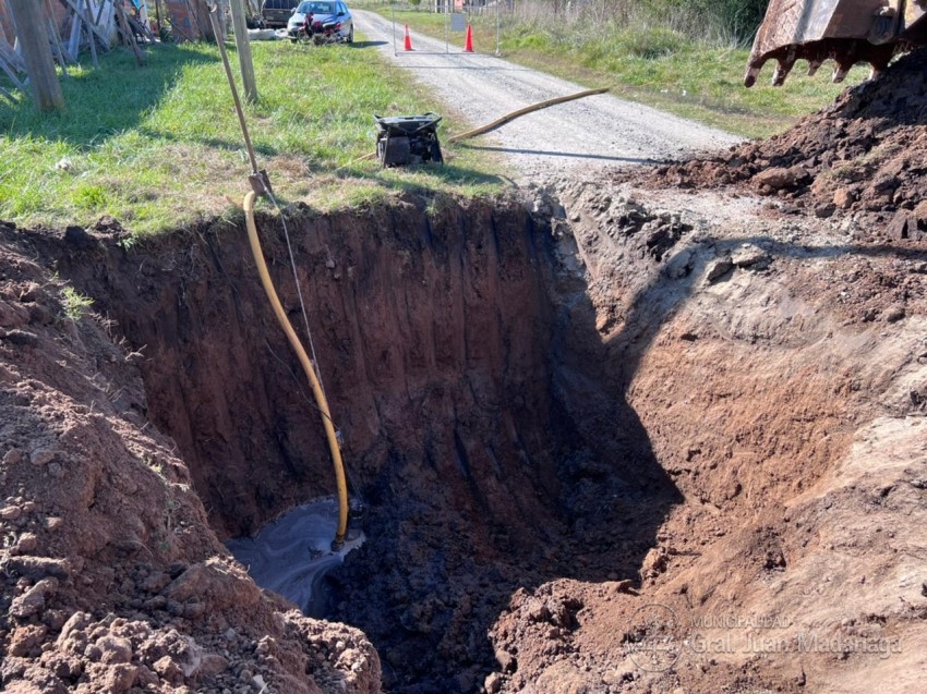 Cloacas del barrio Argentino Luna: Avanzan en la construccin de las c
