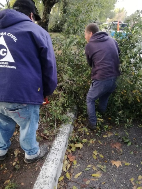 Personal municipal trabaja para dar solucin a los inconvenientes que 