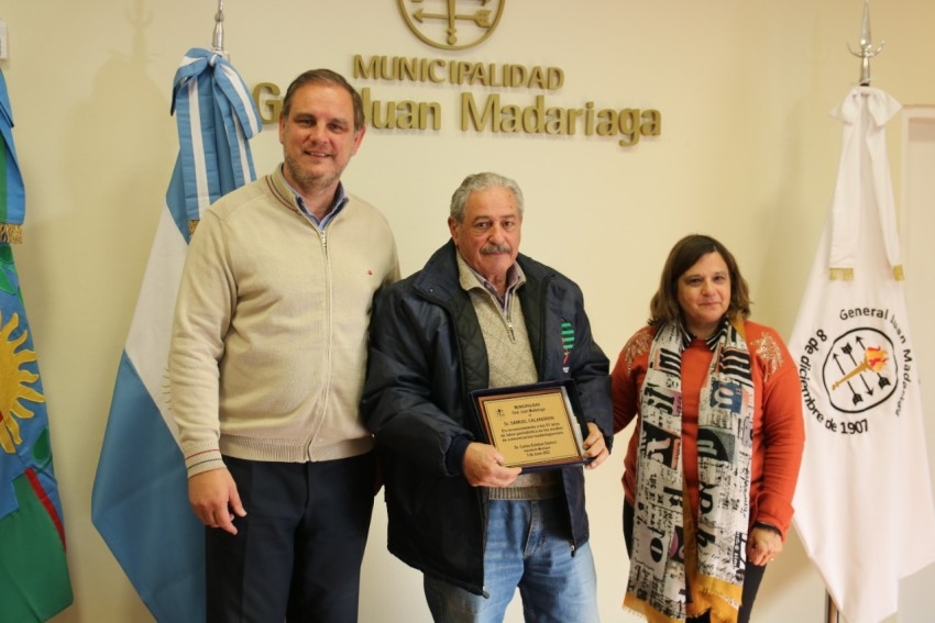 Santoro recibi a los periodistas locales y los agasaj en su da