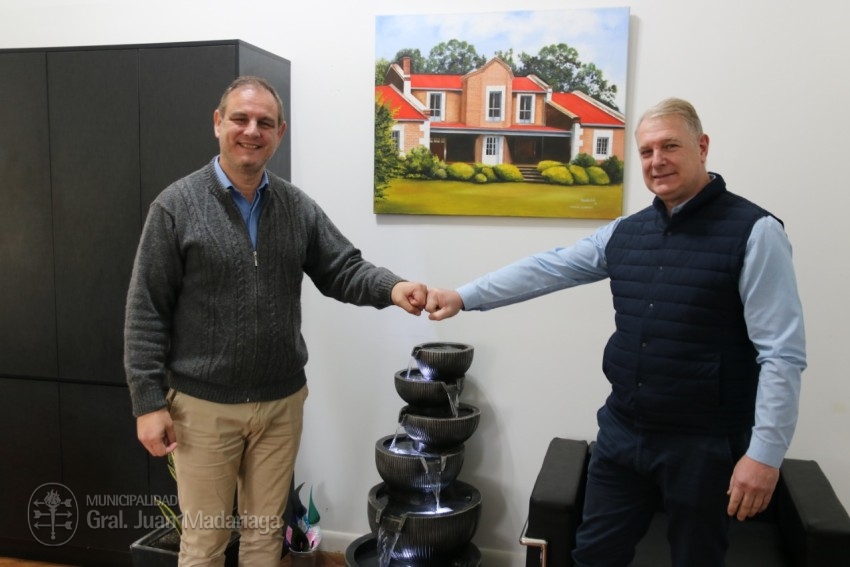 Santoro recibi al presidente de AUBASA