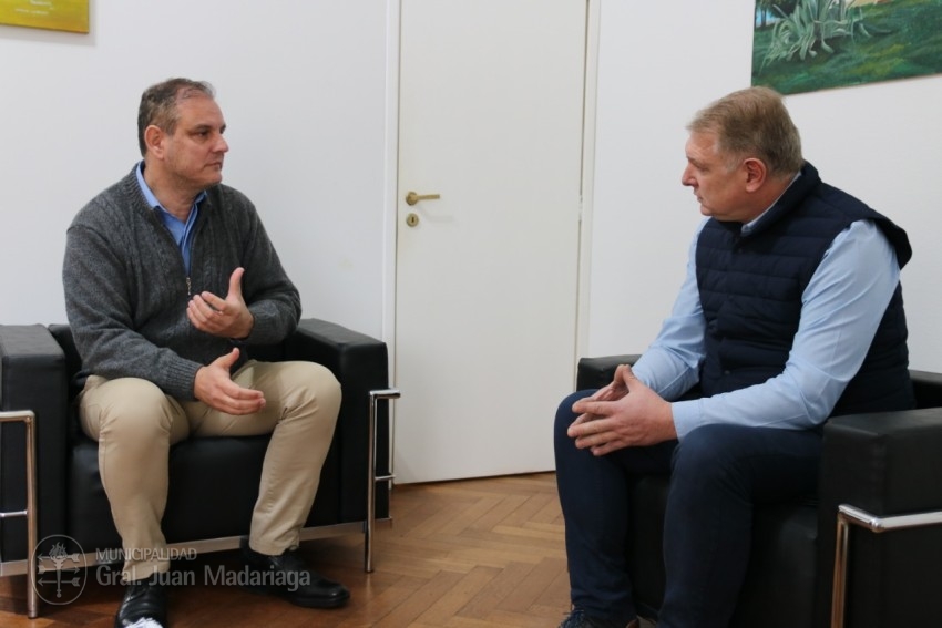 Santoro recibi al presidente de AUBASA