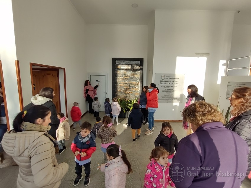 Alumnos del Jardn Frutita de Tala visitaron la Casa de la Cultura