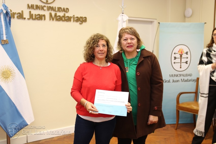 Entregaron certificados a quienes realizaron la capacitación de la Ley