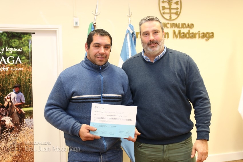 Entregaron certificados a quienes realizaron la capacitación de la Ley