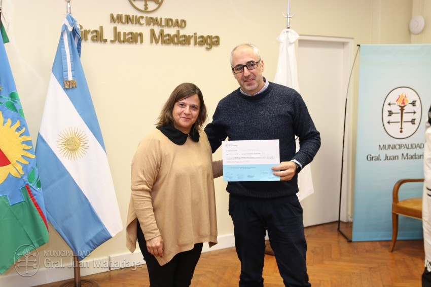 Entregaron certificados a quienes realizaron la capacitación de la Ley