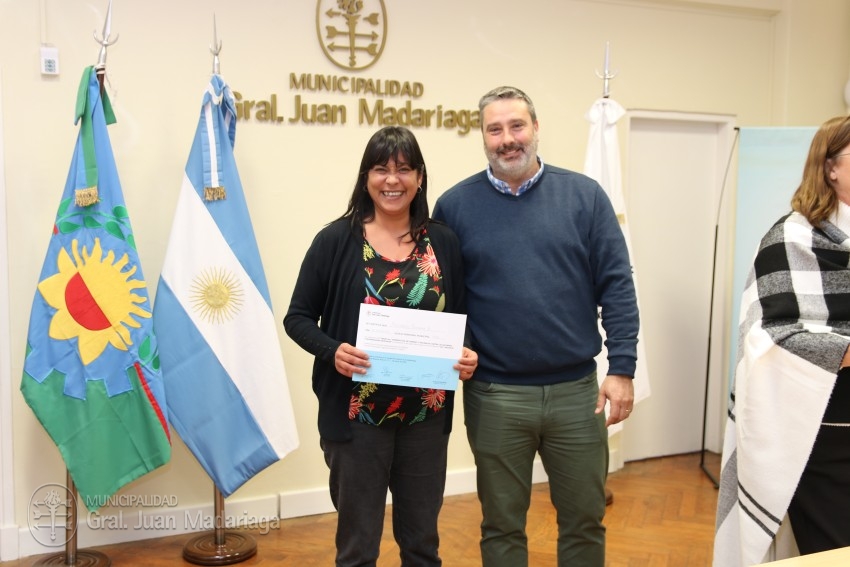 Entregaron certificados a quienes realizaron la capacitación de la Ley
