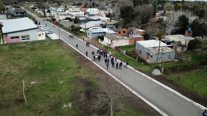 Se inaugur el asfalto del barrio Belgrano