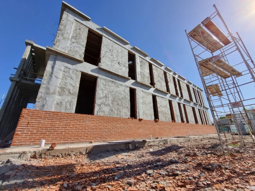 Avanza la construccin de la Casa de la Provincia en Madariaga